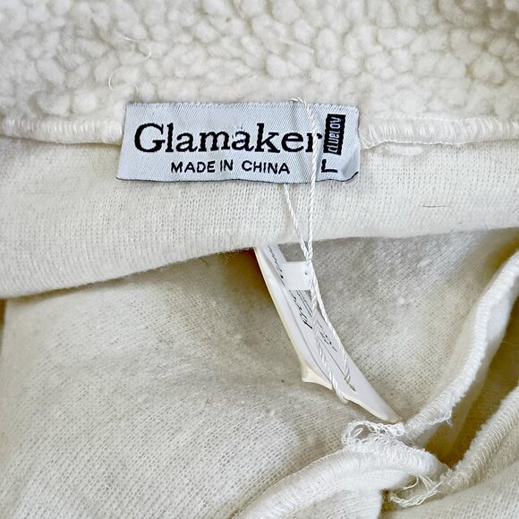 NEW! SEMI CROP SHERPA BUTTON UP BOMBER JACKET - Picture 4 of 5